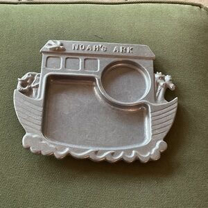 Noah's Ark Silver Food Tray